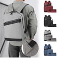thumbnail image 2 of Rbaofujie Backpacks for Boys Business Three Piece Backpack for Men Large Capacity Spliced Student School Bag and Fashionable Computer Bag Backpack for School Boys, 2 of 9