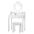thumbnail image 2 of Patiojoy Make-Up Vanity Table Dresser Set w/LED Light, White, 2 of 9