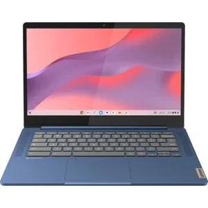 Lenovo IdeaPad Slim 3 14" Full HD Touchscreen Chromebook – MediaTek Kompanio 520, 4GB RAM, 64GB eMMC, Wi-Fi 6, microSD Card Reader, 720p Privacy Shutter Webcam, Chrome OS,Blue