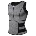 thumbnail image 4 of Neoprene Sauna Suit for Men Zipper Waist Trainer Vest Tank, 4 of 8