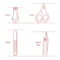 thumbnail image 2 of Kit Baby Nail Care Set Baby Manicure Pedicure Kit with Protective Case for Newborn Infant Toddler, 2 of 6