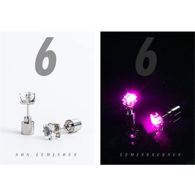 TopLLC Earrings Beautiful LED Earrings Luminous Earrings Jewelry For Party Disposable headgear