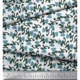 thumbnail image 3 of Soimoi Moss Georgette Fabric Leaves & Floral Block Decor Fabric Printed Yard 42 Inch Wide, 3 of 3