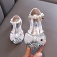 thumbnail image 1 of Sandales pour Fille Ohufall Mode Été Sandales pour Filles Robe Performance Chaussures de Danse Paillettes Perles Maille Nœud Boucle Chaussures de Princesse, 1 of 9