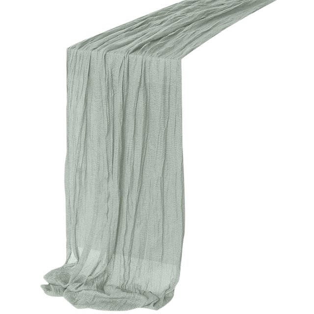 VogueV table runners 90x180cm long - Boho Dining Decor Green