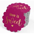 thumbnail image 4 of Inkdotpot Pack Of 100 Real Gold Foil Paper Tags Love Is Sweet Wedding Favor Hang Tags, 4 of 6