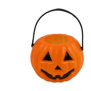 SDNall Halloween Pumpkin Bucket for Candy, Portable and Durable Jar with Exquisite Craftsmanship, a Stylish Decorative Container for Festive Treat Collection