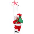 thumbnail image 4 of Musical Electric Santa Plush Doll Santa Climbing Ladder with Santa Claus Doll Christmas Gift, 4 of 8