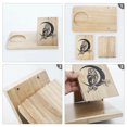 thumbnail image 5 of BALGELI Small Bookshelf, Triangle Book Holder, Wood Short Mini Book Rest, Simple Bookcase for Bedroom Nightstand Office Desk Library or Table Centerpiece Decor for Coffee and Book Lover-Beige, 5 of 5