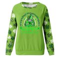 thumbnail image 5 of Pompotops Blouse Décontractée à Manches Longues Imprimée Mode pour la Saint-Patrick Col Rond Pull-Over en Solde, 5 of 5