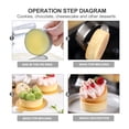 thumbnail image 3 of 1 Pce Moule à Mousse en Acier Inoxydable 9 cm Rond Tartelette Tarte Quiche Moule de Cuisson, 3 of 8