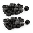 thumbnail image 1 of 40 Pcs Black Plastic 25mm Dia Blanking End Caps Round Tube Insert, 1 of 1