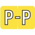 thumbnail image 1 of Doctor Stuff - File Folder Labels, Alphabet Letter P, Barkley/Sycom FABKM - BRAM Series Compatible Alpha Stickers, Yellow, 1" x 1-1/2", 500/Roll, 1 of 4