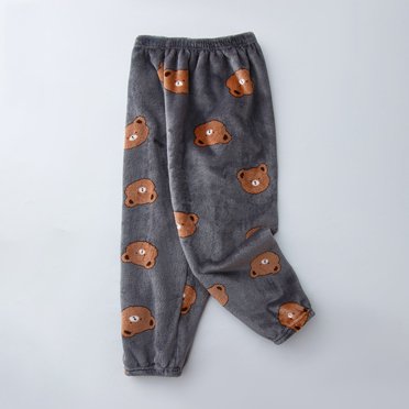 RXIRUCGD Fashionable Boy's And Girl's Printed Warm Plush Thick Boy's And Girl's Long Sleepers( Gray, Size:6 Years )