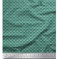 thumbnail image 1 of Soimoi Modal Satin Fabric Leaves Small Print Sewing Fabric Yard 42 Inch Wide, 1 of 3