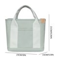 thumbnail image 1 of Agiferg Sac en Toile Mode Sac Fourre-Tout Sac de Rangement Sac à Main à Multiples Poches Sac à Poignée, 1 of 5