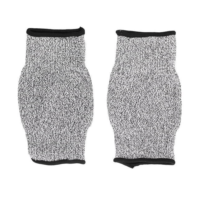 2 Pcs Manchons Résistants aux Coupures Protection Professionnelle Niveau 5 Protège-Bras de Sécurité pour Jardin Cuisine 20 Cm/7,9 Po