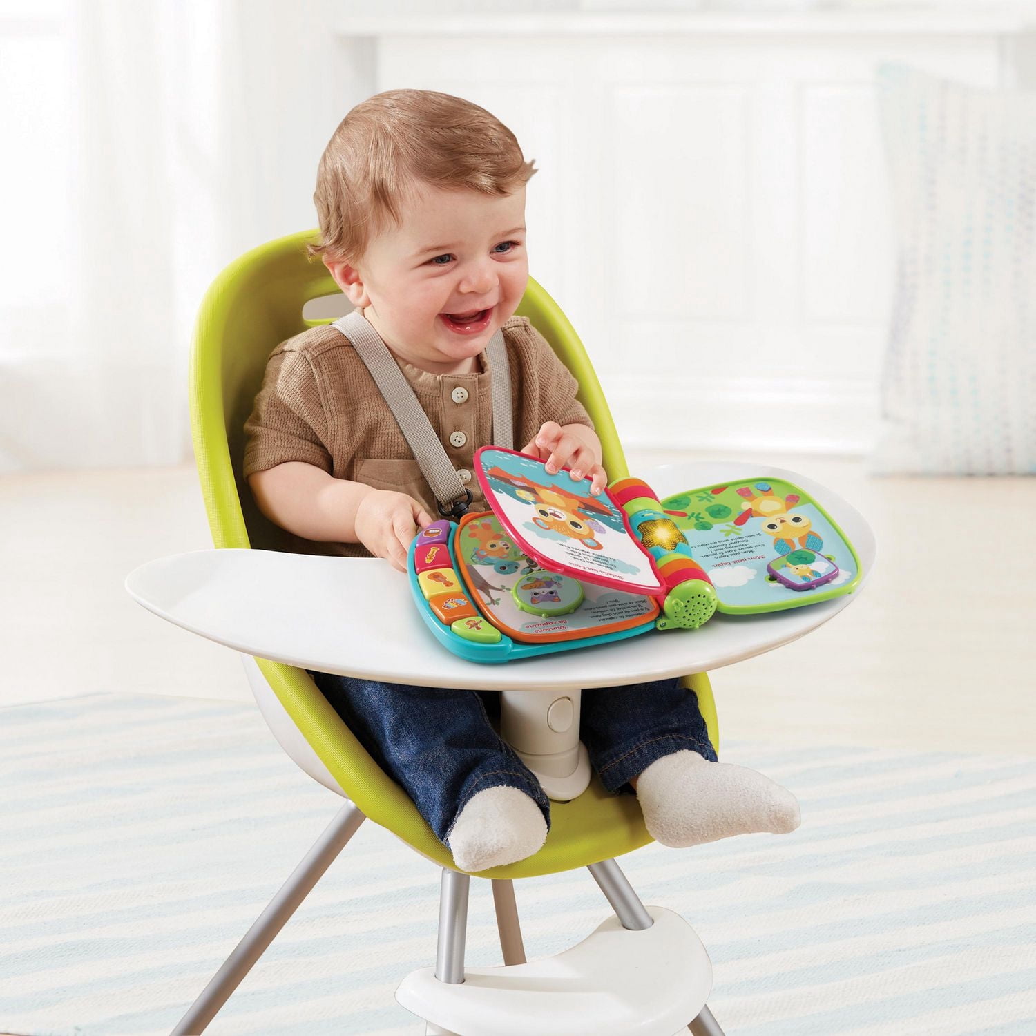 VTech - Livre à Comptines des P'tits Loulous, Livre Musical Bébé avec Poignée de Transport, 4 Comptines Traditionnelles pour Danser et 4 Pages Illustrées, Cadeau Bébé Dès 6 Mois - Contenu en VTech - Livre à Comptines des P'tits Loulous, Livre Musical Bébé avec Poignée de Transport, 4 Comptines Traditionnelles pour Danser et 4 Pages Illustrées, Cadeau Bébé Dès 6 Mois - Contenu en