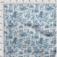 thumbnail image 4 of oneOone Cotton Flex Medium Blue Fabric Asian Japanese Pattern Sewing Material Print Fabric By The Yard 40 Inch Wide, 4 of 4