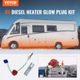 thumbnail image 2 of VEVOR Diesel Heater Glow Plug Kit, Ceramic Glow Plug Repair Kit, Air Diesel Parking Heater Part with Removal Fitting Tool, Diesel Heater Rebuild Kit for 2KW/5KW/8KW Diesel Heater Replacement, 2 of 9