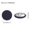 thumbnail image 2 of Unique Bargains 20pcs 44L Fabric Cloth Covered Button 28mm Round Metal Shank Sewing Buttons for Suits Dress Blouses, Deep Blue, 2 of 5