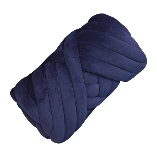 kurtrusly 1/2/3/5 Soft Chunky Yarn for Cozy DIY Rug Making and Sweaters Deep Blue 2.5cm 1 Pc