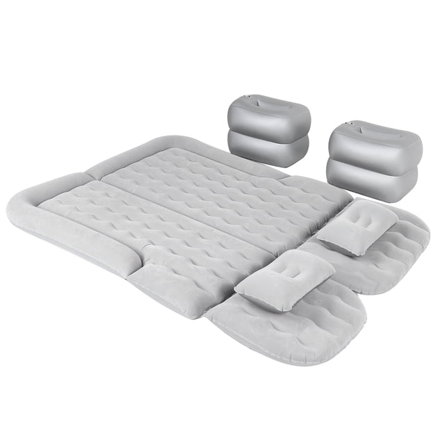 Car Air Mattress, Durable Inflatable Car Bed, Looking Lawn For Outdoor Car Travel Gray
