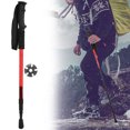 thumbnail image 3 of Telescopic Trekking Pole, Alpenstock Three Sections  For Outdoor Activities Red 58-110cm, 3 of 8