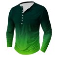 thumbnail image 1 of AherBiu Plus Size Men's Long Sleeve Shirts Stretch Quick-Drying Athletic Button T-Shirts Graphic Sweatshirts Crewneck Tees, 1 of 4