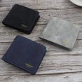 thumbnail image 3 of Men's Wallet Faux Leather Matte Bifold Wallet Credit Card Holder with ID Window, 3 of 10