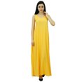 thumbnail image 2 of Bimba Robe Maxi Unie à Bretelles Spaghetti pour Femme pour l'Été, Tenue de Plage, Robe d'Été, 2 of 8