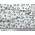 thumbnail image 2 of Soimoi polyester Crepe Fabric Leaves & Rose Floral Printed Fabric 1 Yard 52 Inch Wide, 2 of 3