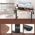 thumbnail image 4 of Costway 55"x 24" Electric Standing Desk with 2 Drawers Monitor Stand Storage Shelf Brown, 4 of 9