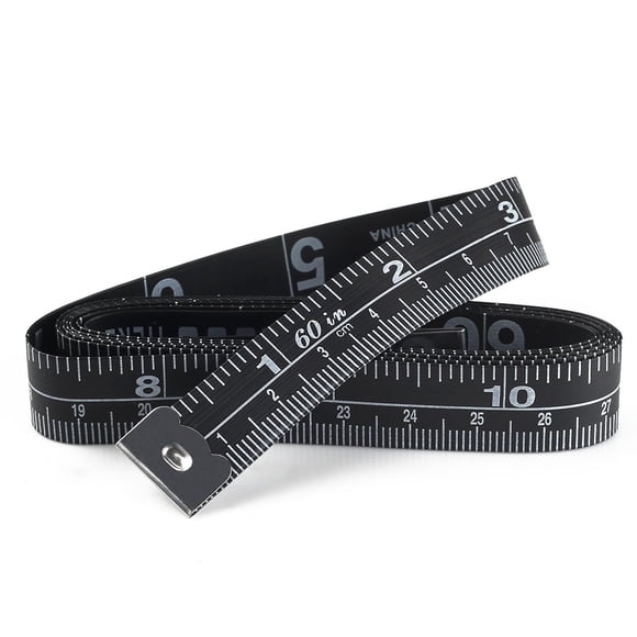 EcoNesxp 152 cm/60 Measuring tape for body and fabrics Black sewing measuring tape 3-piece set Soft measuring tape cm inch set Soft measuring tape
