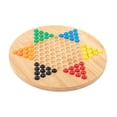 thumbnail image 2 of Bunblic Chinese Checkers Board Games Strategy Family Board Game Parties with Storage Case Traditional Pegs Handcraft 6 Color Marbles, 2 of 8