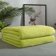 thumbnail image 1 of Solid Color Double Sided Flannel Blanket for All Seasons - Soft Lightweight Breathable Office Nap and Summer Conditioning - Versatile Home Camping Sofa Decor, 1 of 8