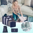 thumbnail image 3 of pstuiky 1-Piece Travel Storage Bag Set Multifunctional Packing Organizer Cotton Linen Storage Bag for Travel Organization, 3 of 5