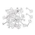 thumbnail image 3 of Key Charms Key Pendants Alloy Keys Bulk Vintage Style Key Set Charms for Jewelry Bright 100pcs, 3 of 9