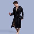 thumbnail image 2 of Fjucha Robes Cotton Bathrobes for Mens Soft Lightweight Unisex Bath Robes M-2XL, 2 of 9