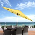 thumbnail image 4 of CorLiving 10ft Wind Resistant Tilting Patio Umbrella with Aluminum & Steel Frame & Round Base, 4 of 7