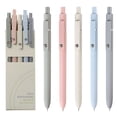 thumbnail image 1 of Morandi Gel Pens, 0.5mm Fine Point, Smooth Writing, High-End Retractable Pens for Journaling & Notes, Perfect Women's Office School Gift Set (5 Pieces), 1 of 5