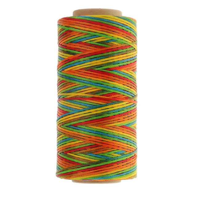 GUOOL 260M 150D 0.8mm Flat Waxed Thread Sewing Stitching Leathercraft Colorful