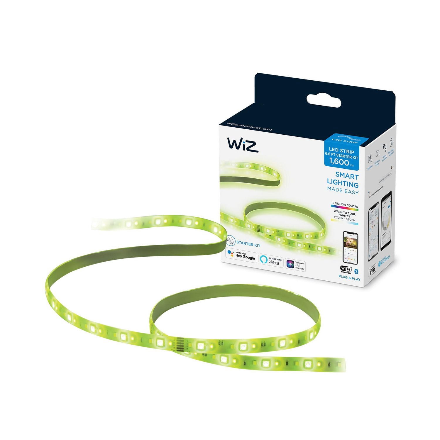 WiZ Full Color & Tunable White (2200-6500K) Smart LED lightstrip 2m Base Kit