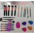 thumbnail image 2 of Makeup Brushes Set Foundation Beauty Blender Blush Concealer Soft Soft Make Make Up Tools Scrubber Board Washing Brush Cleaning Mat, 2 of 5