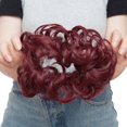 thumbnail image 3 of Messy Extensions de Pain de Cheveux Scrunchies Morceaux de Cheveux Donut Updo Queue de Cheval pour les Femmes, 3 of 6