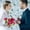 Multicolore J, variante sur Iumwxz Roses Bulgares Artificielles Faux Bouquet à 7 Têtes Décoration de Table pour Maison et Jardin Événement Fête Mariage Salon Fleurs Réalistes 1 Pce