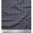 thumbnail image 1 of Soimoi Gray Polyester Crepe Fabric Wild Animal Skin Small Decor Fabric Printed BTY 42 Inch Wide, 1 of 3