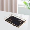 thumbnail image 1 of justharion Storage Rack Multi-layer Storage Box Perfume Jewellery Container Basket L Single Layer Black, 1 of 7