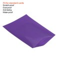 thumbnail image 4 of Unique Bargains Card Sleeves Waterproof Soft Trading Cards Protector Purple 2 Pack/100 Sleeves, 4 of 5