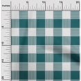 thumbnail image 1 of oneOone Polyester Lycra Dark Teal Green Fabric Gingham Check Craft Projects Decor Fabric Printed By The Yard 56 Inches Wide, 1 of 4